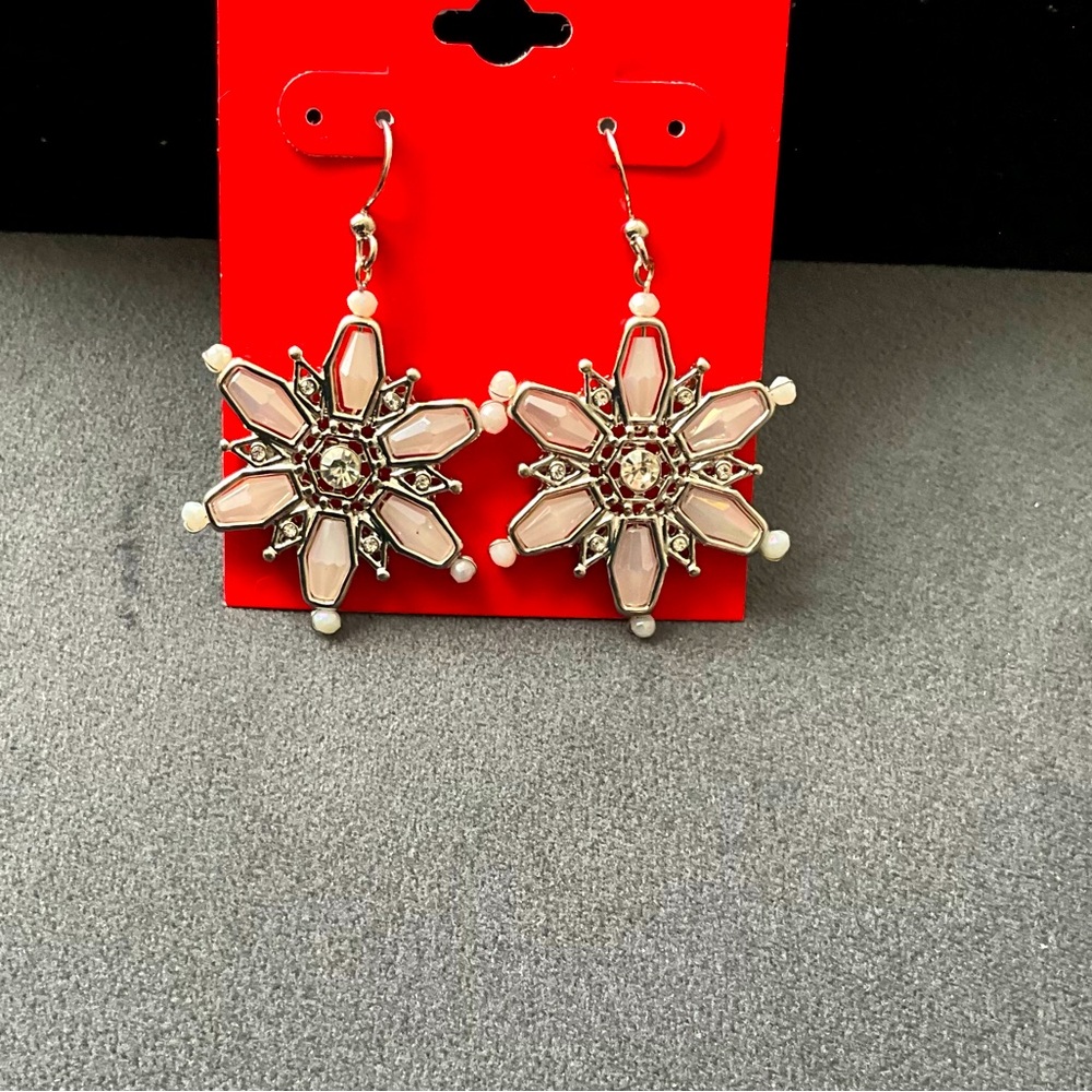 NWT Holiday Lane Snowflake Earrings